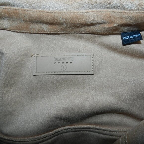 Blank NYC Vegan Suede Fringe Moto Jacket Sz S🆕📦🏃🏻💨🚚 - Picture 14 of 16